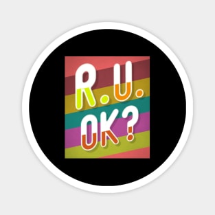 r u ok | are you ok | ru ok Magnet